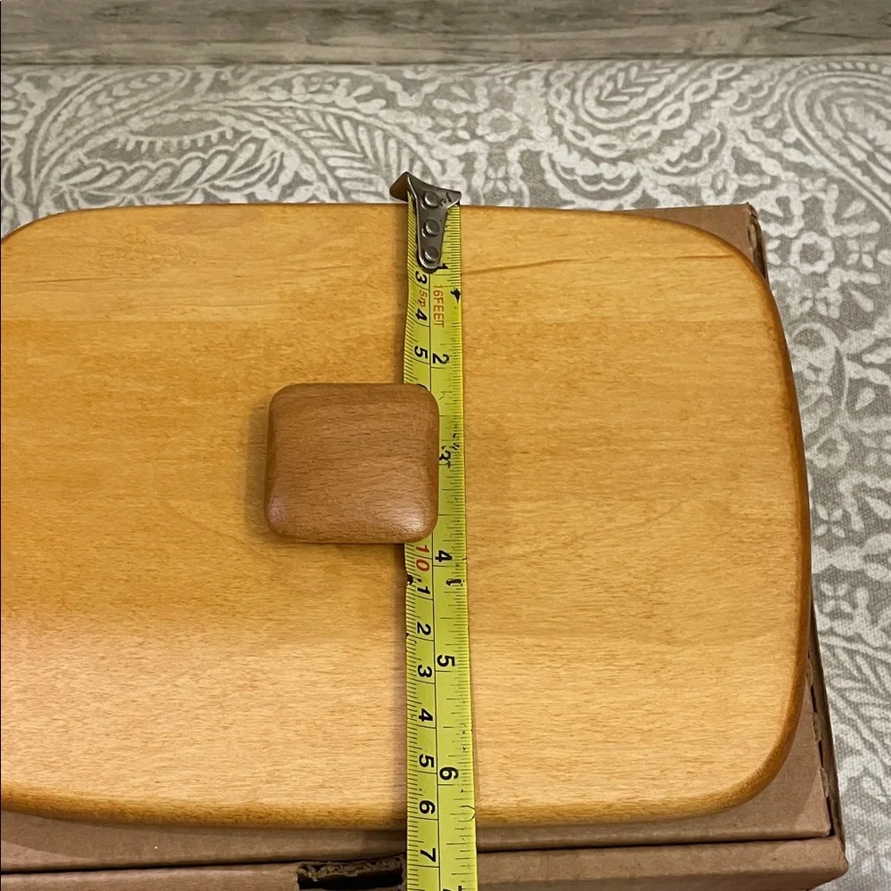 VINTAGE NEW Longaberger Father’s Day Natural‎ Wood Lid #52604